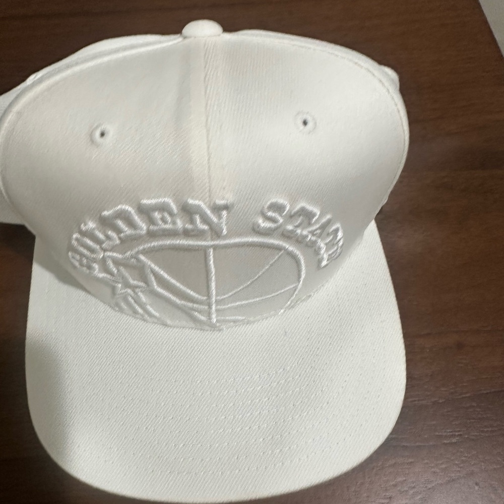 Golden State Warriors Mitchell & Ness White Snapback Hat